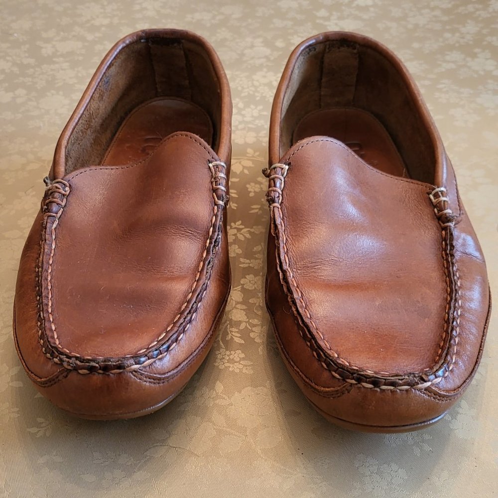 Allen Edmonds Interstate 90 driving loafers in tan
